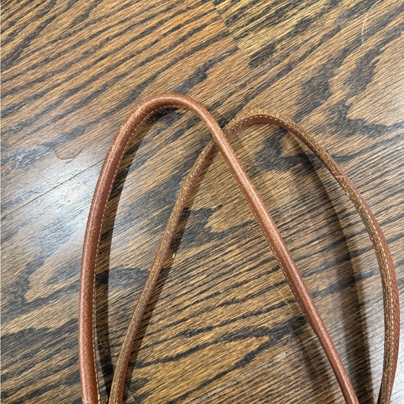 Stylish Red and Tan Tote - Longchamp Paris - Picture 4 of 10